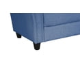 thumbnail image 5 of Detachable Indoor Sofa for Three Seaters with Plastic Feet, Modern Linen Sofa with 2 Pillows, Solid Wood Frame Sofa for Living Room, Apartment, Hotel, Waiting Room, Lounge, 5 of 7