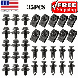 50 Pcs Hole 9mm Wheel Flair Mounting Fender Clip For Buick