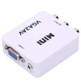 thumbnail image 2 of Rewera Mini VGA to AV 1080P  Video Converter Adapter 165MHz with Data Cable for TV PC, 2 of 8