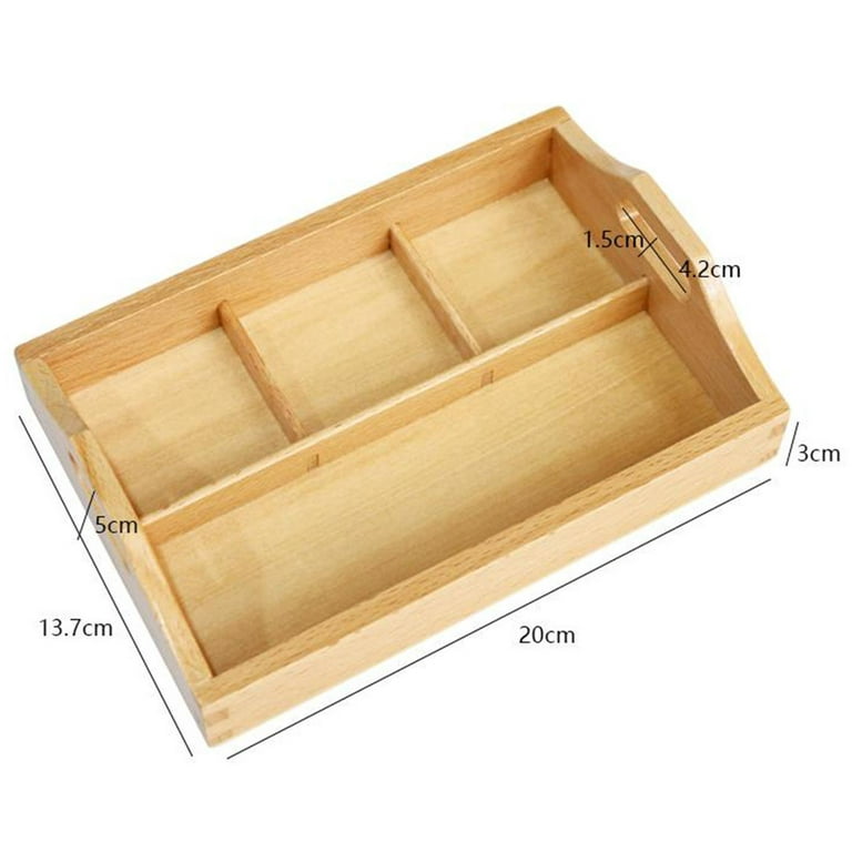 Wooden Tray With Handle Montessori Materials Educational Display