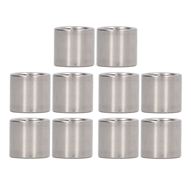 Écrous de Connecteur Ronds, 10 Pcs Écrou de Couplage en Acier Inoxydable Connecteur Rond Tige Filetée Efficacité Maximale