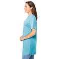 thumbnail image 3 of Woman Within Plus Size Perfect Short-Sleeve Shirred V-Neck Tunic, 3 of 6