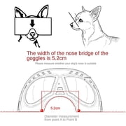 Dog Sunglasses Dog Goggles, UV Wind Dust Snow Fog Protection Soft Frame Pet Glasses Eye Wear with Adjustable Strap for Small to Medium Breed