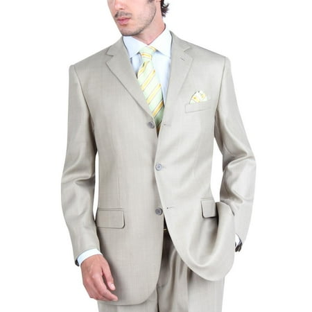 - Mens Three Button Notch Lapel Suit Set
