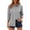 *Gray, variant on ClodeEU Womens's V Neck Collared 3/4 Sleeve Button Up Shirt,Casual Solid Loose Blouse Pink,Womens Plus XXL