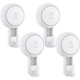 thumbnail image 1 of Set of 4 Suction Cup Hook, Plastic Wall Hook Strong Max 5 kg Without Drilling Vacuum Hook Reusable 1000 Times Rotating Hooks and Coat Hooks for Home K, 1 of 5