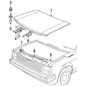 Genuine OE Isuzu Safety Catch - 8942151352