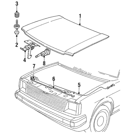 Genuine OE Isuzu Safety Catch - 8942151352