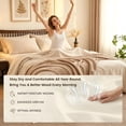 thumbnail image 6 of Simple&Opulence Linen Sheet Set-Linen Cotton Blend Bedding set-4 Pieces(1 Flat Sheet,1 Fitted Sheet&2Pillowcase)-Soild Color Collection,Soft & Cozy,Cooling Bedding- King Size, Linen/Beige, 6 of 8