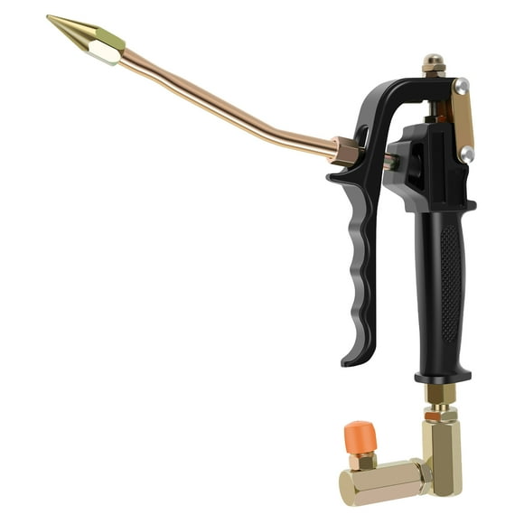 Grusce Grease Tool Control Valve High Pressure Grease Pump Head Control Handle Valve Aluminum Alloy Spinner Pneumatic Grease Nozzle Fitting 360° Rotatable Grease Tool Accessories 12000PSI