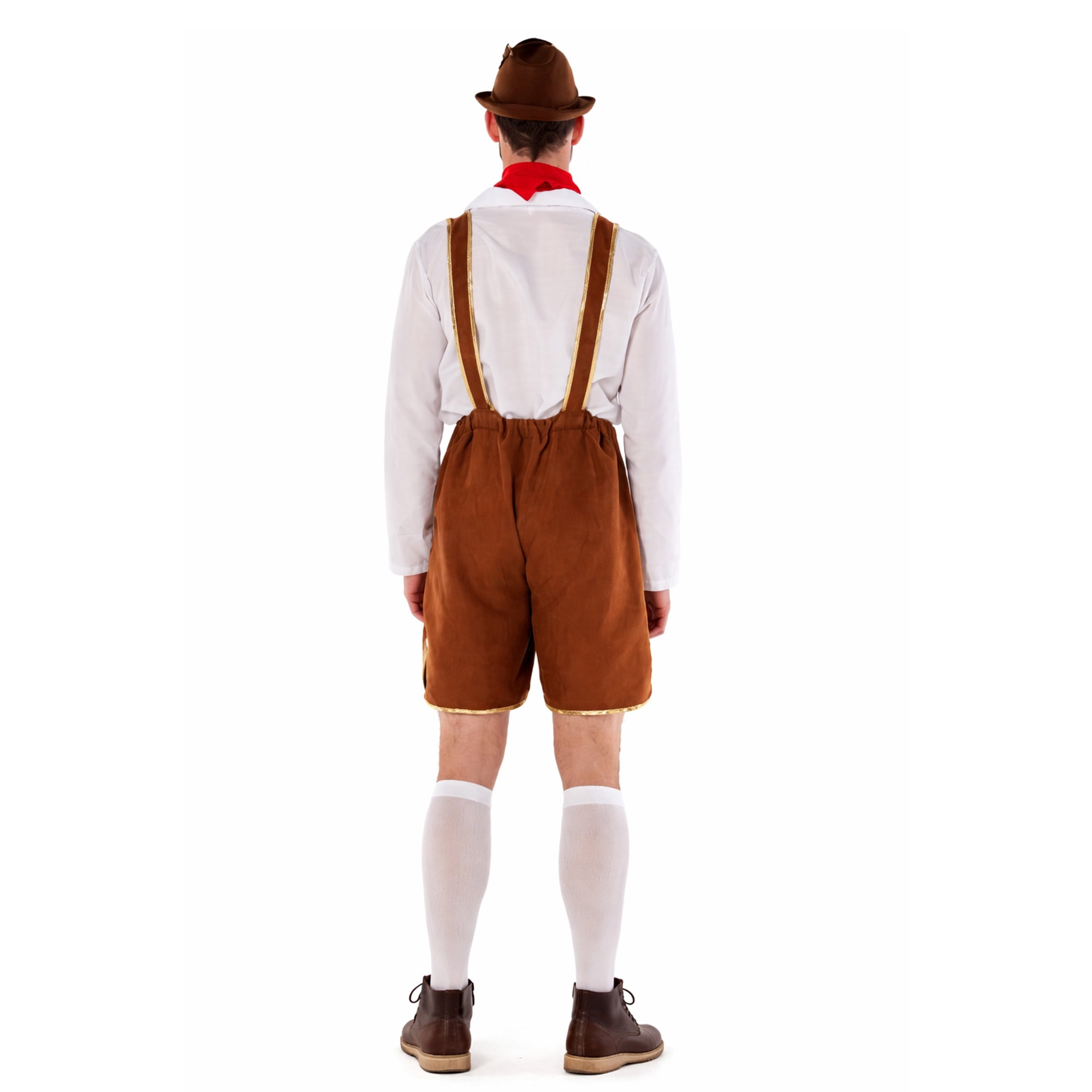 Traditional Lederhosen Halloween Costume for Adults, Men's Size XL (40/42), by Way to Celebrate