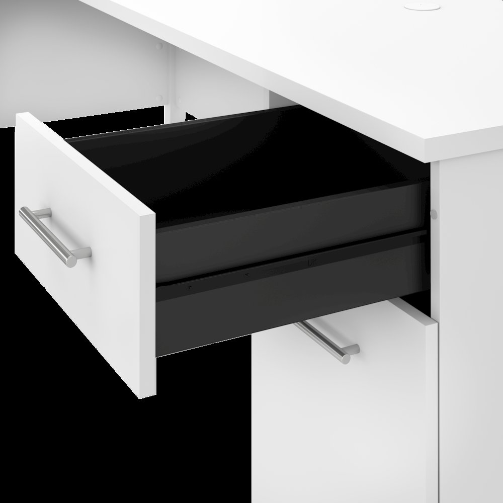 Somerset 72W Office Desk with Drawers and Hutch - Engineered Wood