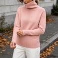 thumbnail image 5 of Womens Sweaters Classic Long Sleeve Turtleneck Lightweight Soft Sweaters Casual Basic Stretchy Slim Fit Knitted Pullover Tops,Sizes M-3XL, 5 of 8