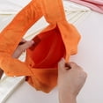 thumbnail image 4 of Canvas Armpit Bag with Drawstring Hobo Handbag Girls Underarm Bag (White), 4 of 10