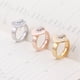 thumbnail image 2 of Anillo de Dedo de Mujer Qarigey Acero Inoxidable Plateado, 2 of 6