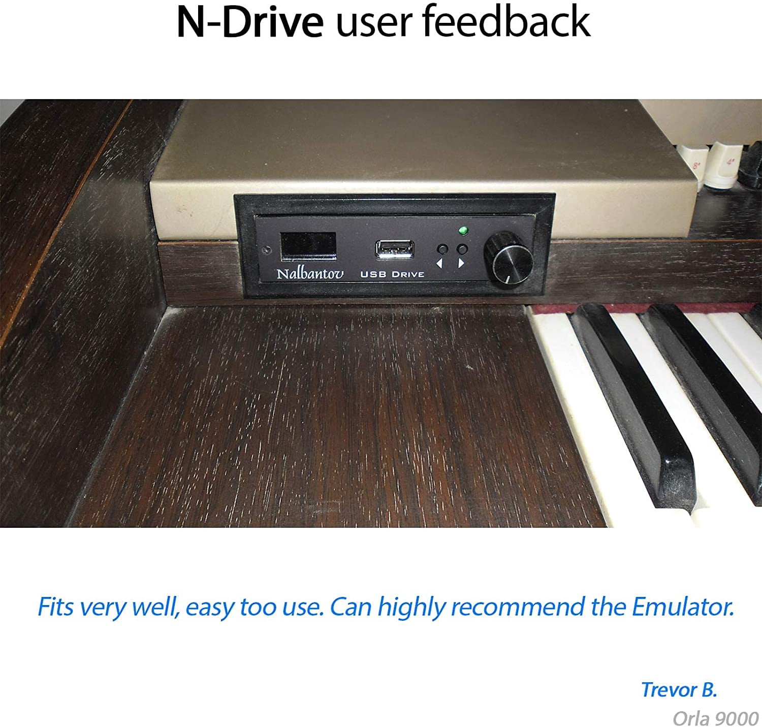 Floppy Drive USB Emulator Nalbantov N-Drive eXtreme for Orla GT8000 and GT9000 LX Organ