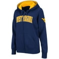 thumbnail image 2 of Women's Stadium Athletic Navy West Virginia Mountaineers Arched Name Full-Zip Hoodie, 2 of 3