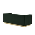 thumbnail image 5 of Inspired Home Anniston Velvet 3 Seat Sofa with Gold Base and Horizontal Channel Tufting, Hunter Green, 5 of 10