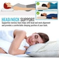 thumbnail image 3 of Sleepsia Bamboo Pillow, King Size Premium Memory Foam Pillow with Washable Pillow Case (King), 3 of 6