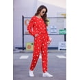 thumbnail image 2 of Ekouaer Womens Jogger Pajama Sets Long Sleeve Sleepwear Round Neck Nightwear Soft Pjs Lounge Sets with Pockets, 2 of 6