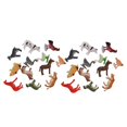 thumbnail image 1 of 24 s de animales de simulación de plástico de color sólido brillante, gran para , adornos, modelo de juguetes, decoración de Baoblaze Felices figuras de la granja, 1 of 8