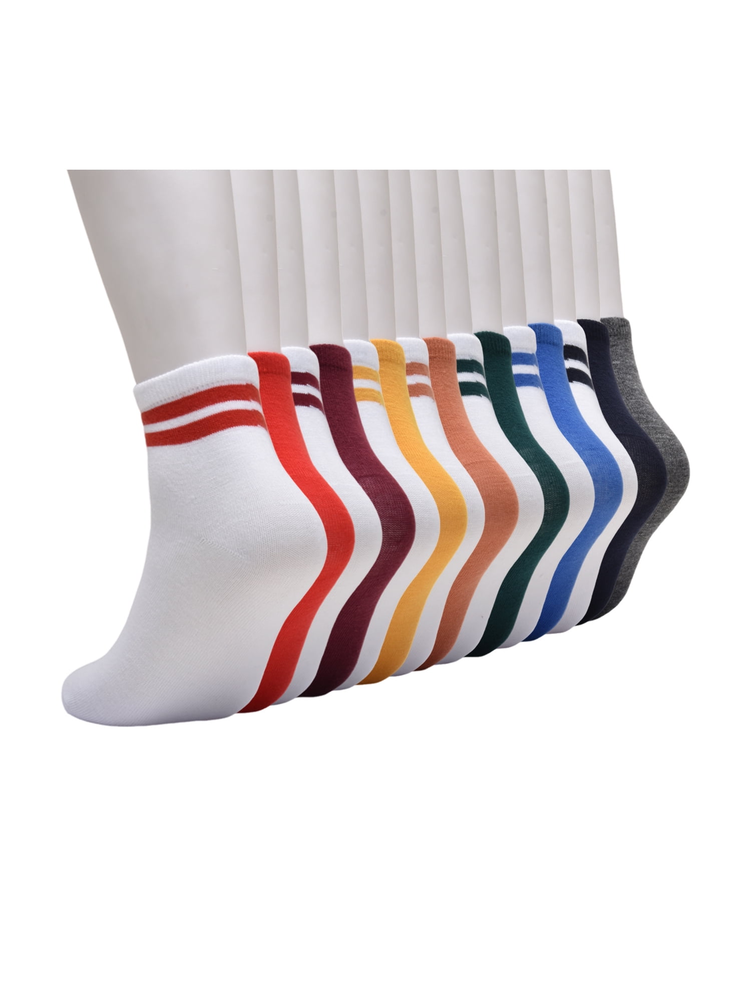 Wonder Nation Boys Mid Crew Socks, 15-pack, Size Large (Shoe Size 3-9)