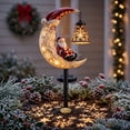 thumbnail image 5 of Solar Christmas Garden Stake Light, Santa Claus Moonlight Garden Light, Decorative Ground Light For Backyard Landscaping, Porch And Xmas Party Decor, 5 of 5
