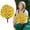A1_Yellow 15.74", variant on Artificial Topiary Ball Tree,Blue 15.75" Faux Outdoor Flower Bushes,Uv Resistant Faux Plant,Ground Spike Installation Design,Realistic Plants Shurbs For Outside,Garden Patio Balcony Decor