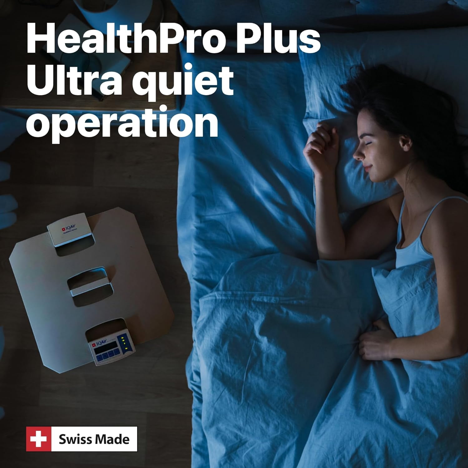 IQAir HealthPro Plus H14 HyperHEPA Air Purifier for large rooms up