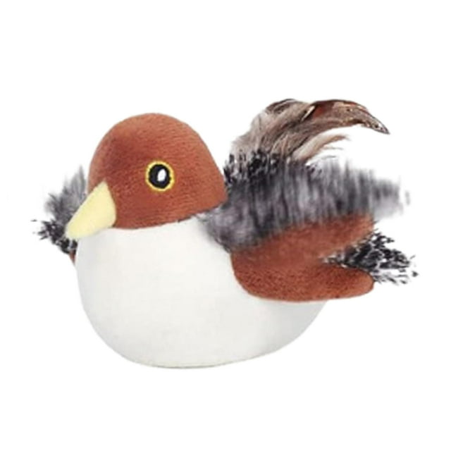 S SERENABLE Flapping Bird Cat Toy 3 Modes Lifelike for Bored Indoor Cats Touch Activated Style C