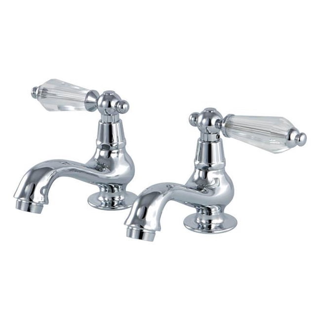 Kingston Brass KS1101WLL Robinet de Lavabo avec Poignée Croisée, Chrome