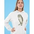 thumbnail image 2 of Beautiful Owl On A Branch  Hoodie Women -Image by Shutterstock, Female XX-Large, 2 of 4