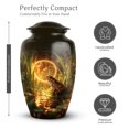 thumbnail image 2 of MUKTIVE Frog Urns for Human Ashes Adult - Brown Decorative Urns for Ashes for Women - Memorial Urn for Adults Funeral - 10 Inch Large Urn for Cremated Remains, 2 of 7