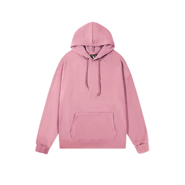 pstuiky camisas de manga larga para hombre, Blusa informal con capucha y manga larga para hombre, color liso, con bolsillo tops de invierno para hombre l