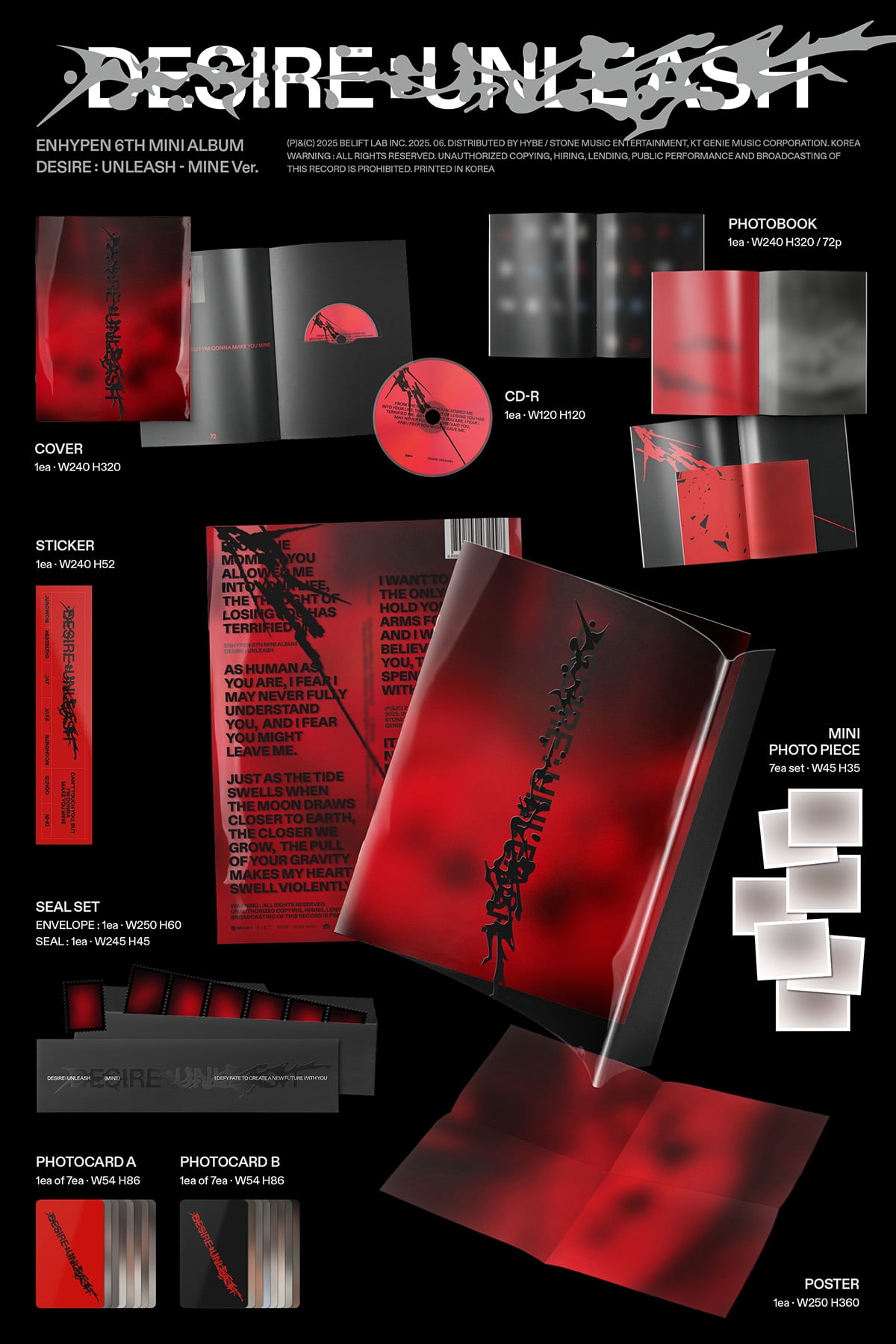 ENHYPEN DESIRE unleash Walmart US限定 ジェイク ENHYPEN - DESIRE : UNLEASH (MINE Ver.) (Walmart Exclusive