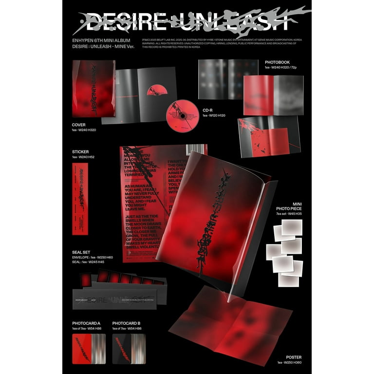 ENHYPEN DESIRE UNLEASH walmart US限定 ソヌ ENHYPEN - DESIRE : UNLEASH (MINE Ver.) (Walmart Exclusive