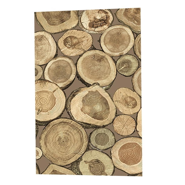 Mural de pared Papel tapiz 3D de madera Calcomanía de pared Pelícu decorativa Pelícu fotográfica Etiqueta de pared café Zulema Papel pintado retro impermeable