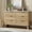 Log color, variant on Garvee Modern Fluted 6-Drawer Dresser with Gold Handles Curved Profile Wooden Storage Chest