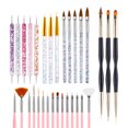 thumbnail image 1 of Juego de 28 pinceles para uñas, apto para fototerapia, pintura, dibujo, pintura lineal, flores, herramientas para uñas, 1 of 6