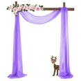thumbnail image 2 of 1Pc/2Pcs 70*550cm Elastic Chiffon Arch Drapery For Wedding Decoration Stage Background Cloth Gauze Curtain, 2 of 8