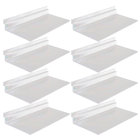 Pawsdot Transparent Plastic Floating Shoe Shelves for Home Retail Display