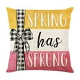 thumbnail image 2 of SPOORYYO Spring Printed Pillow Cover with Zipper, Polyester Cushion Cover for Sofa Decor, 2 of 6