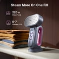 thumbnail image 6 of Jack & Rose SI08 Steamer for Clothes, 90g/min Boost and 30g/min Continious Steam, 29 Large Holes Powerful Steamer, 220ml 6-7 Garments Capacity 2-in-1 Handheld Steaming & Ironing - Purple, 6 of 9