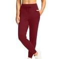 thumbnail image 6 of AherBiu Women Trackpants Drawstring High Waisted Yoga Pants Activewear Joggers Athletic Pants with Pockets, 6 of 7