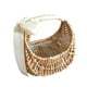 thumbnail image 3 of Cesta de mimbre para flores con asa de cinta, cesta de almacenamiento tejida estilo boho, cestas para niñas de, 3 of 9