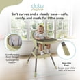 thumbnail image 4 of Dolu Nuve Deluxe High Chair for Babies 6+ Months w/ Harness & Removable Tray, Eco Green, 4 of 5