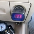 thumbnail image 2 of Medidor Voltaje Batería Coche Mini Voltímetro Monitor Batería para Coches DC 12V 24V, 2 of 8