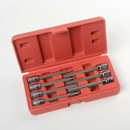 

7 Piece 3/8 Drive Extra Long Hex Bit Socket Set Mm Metric 3 To 10 Mm