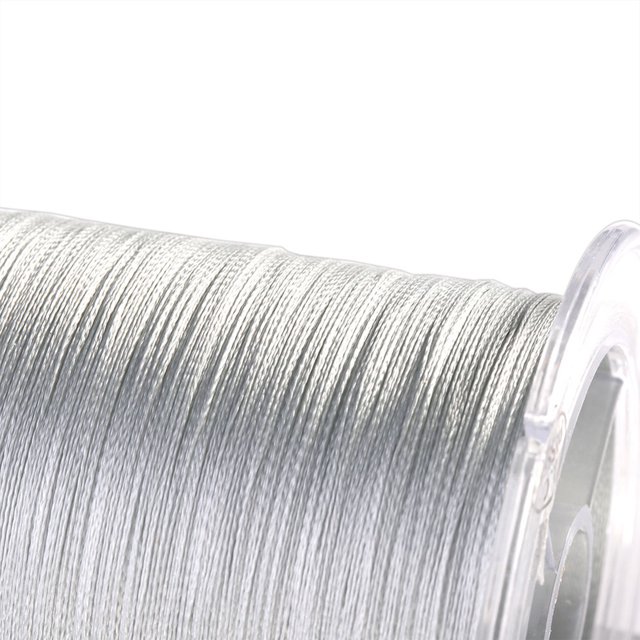 Fish 1pc 300m PE Braided 4 Strands Super Strong Fishing Lines Multi filament Fish Rope Cord Grey