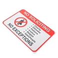 thumbnail image 1 of HAMPPLIES No Soliciting Sign for Door Sturdy Warning Sign for Home Office Business Use, 1 of 6